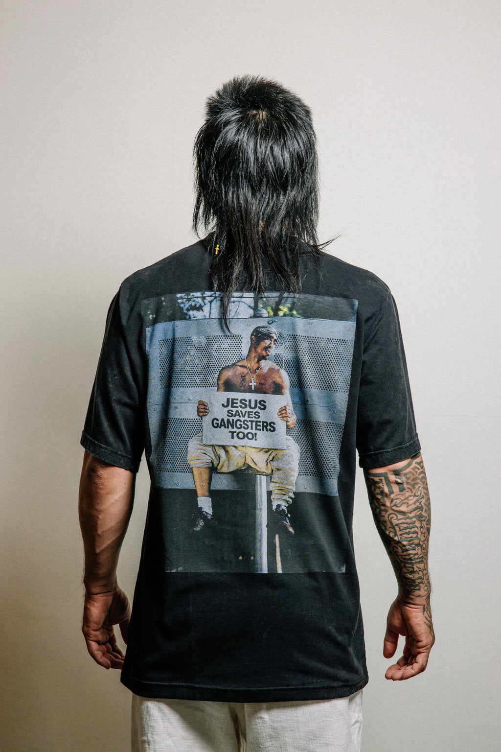 JHYB Tupac Tee - Washed Black