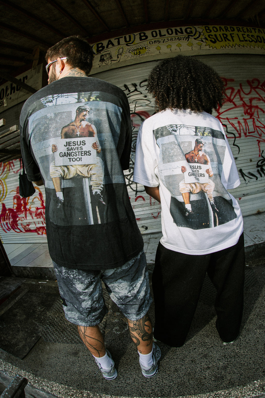 JHYB Tupac Tee - Washed Black
