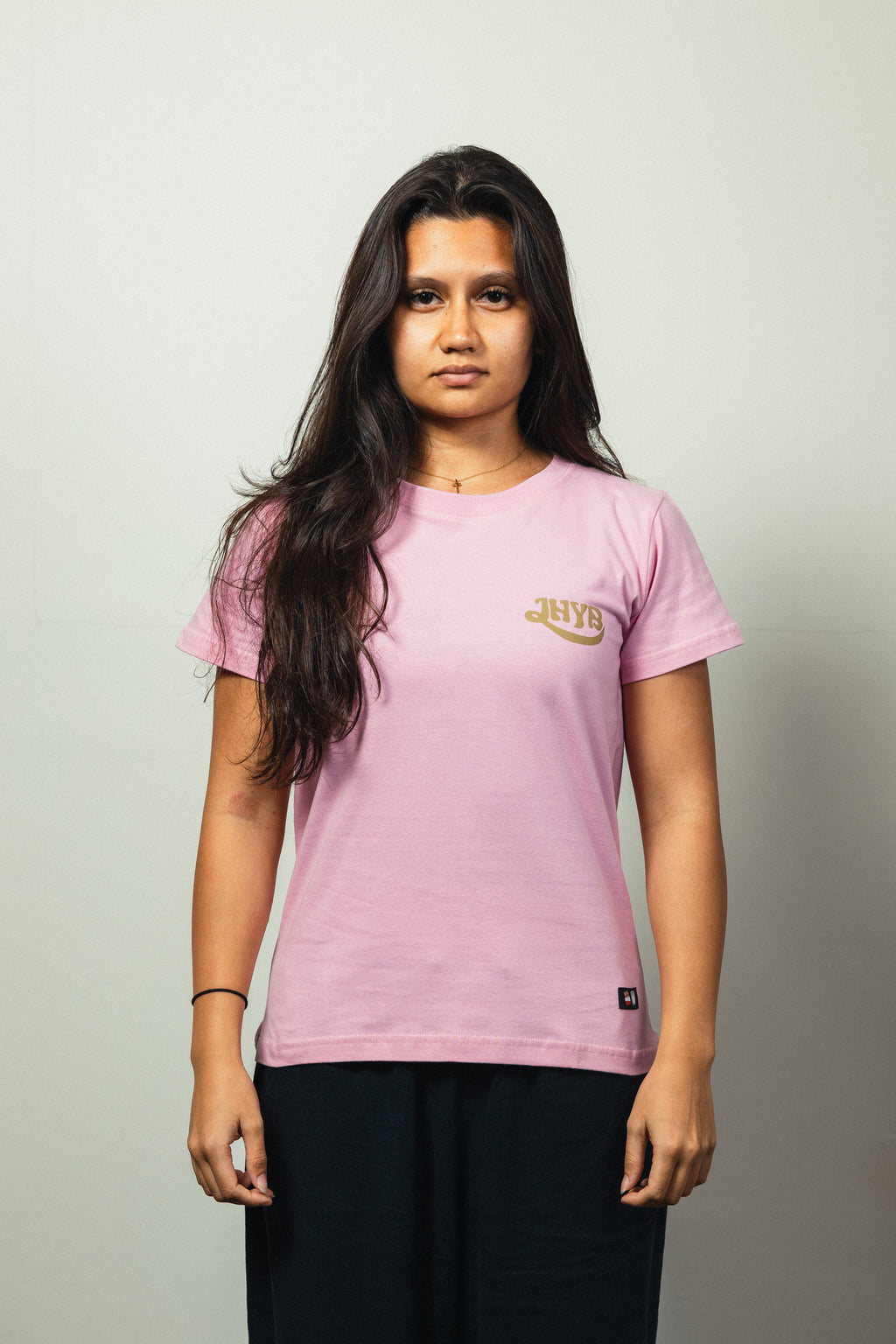 JHYB Pink Fonts Tee - Woman Cut