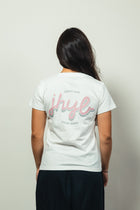 JHYB White Fonts Tee - Woman Cut