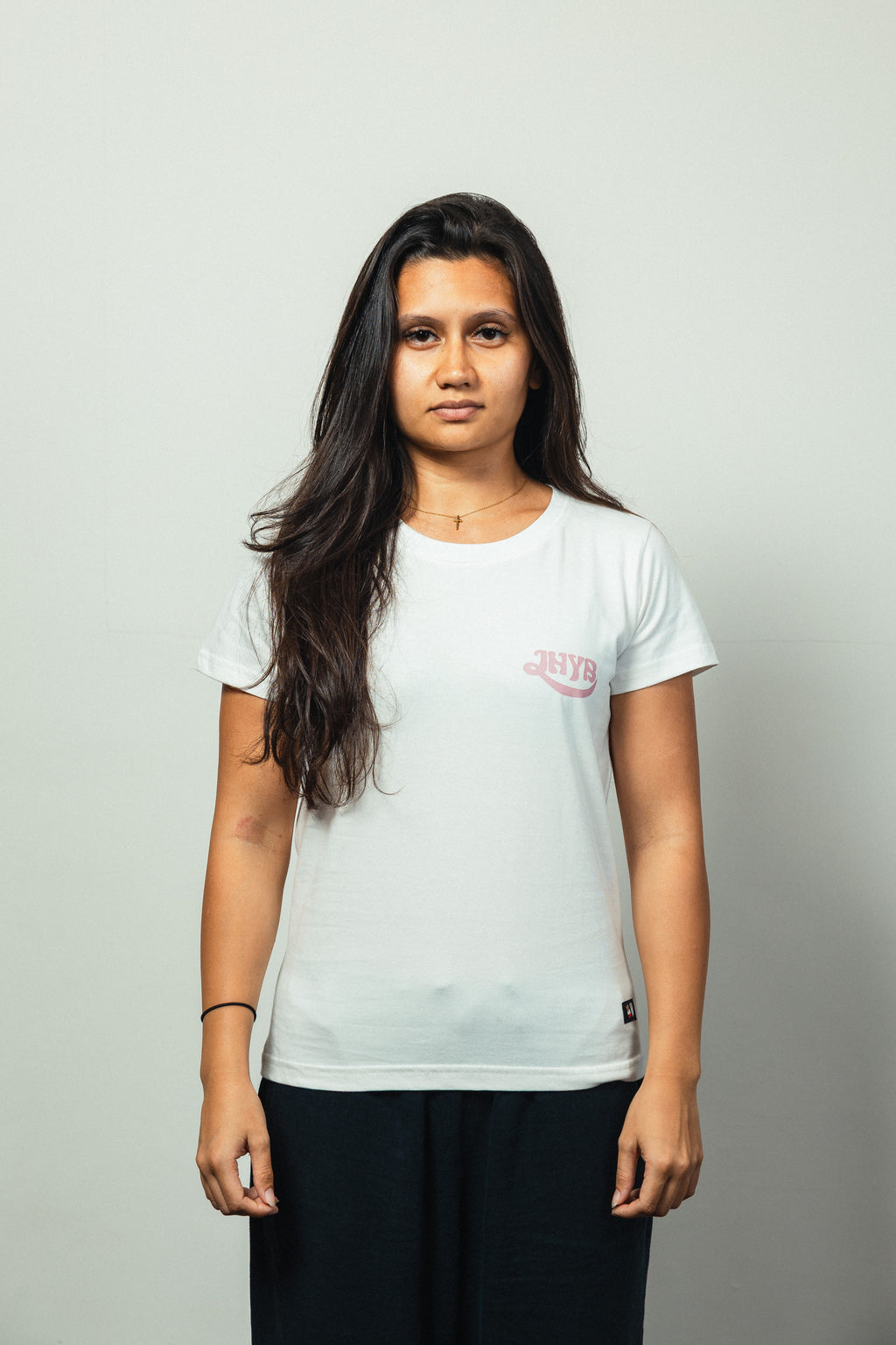 JHYB White Essentials Tee - Woman Cut