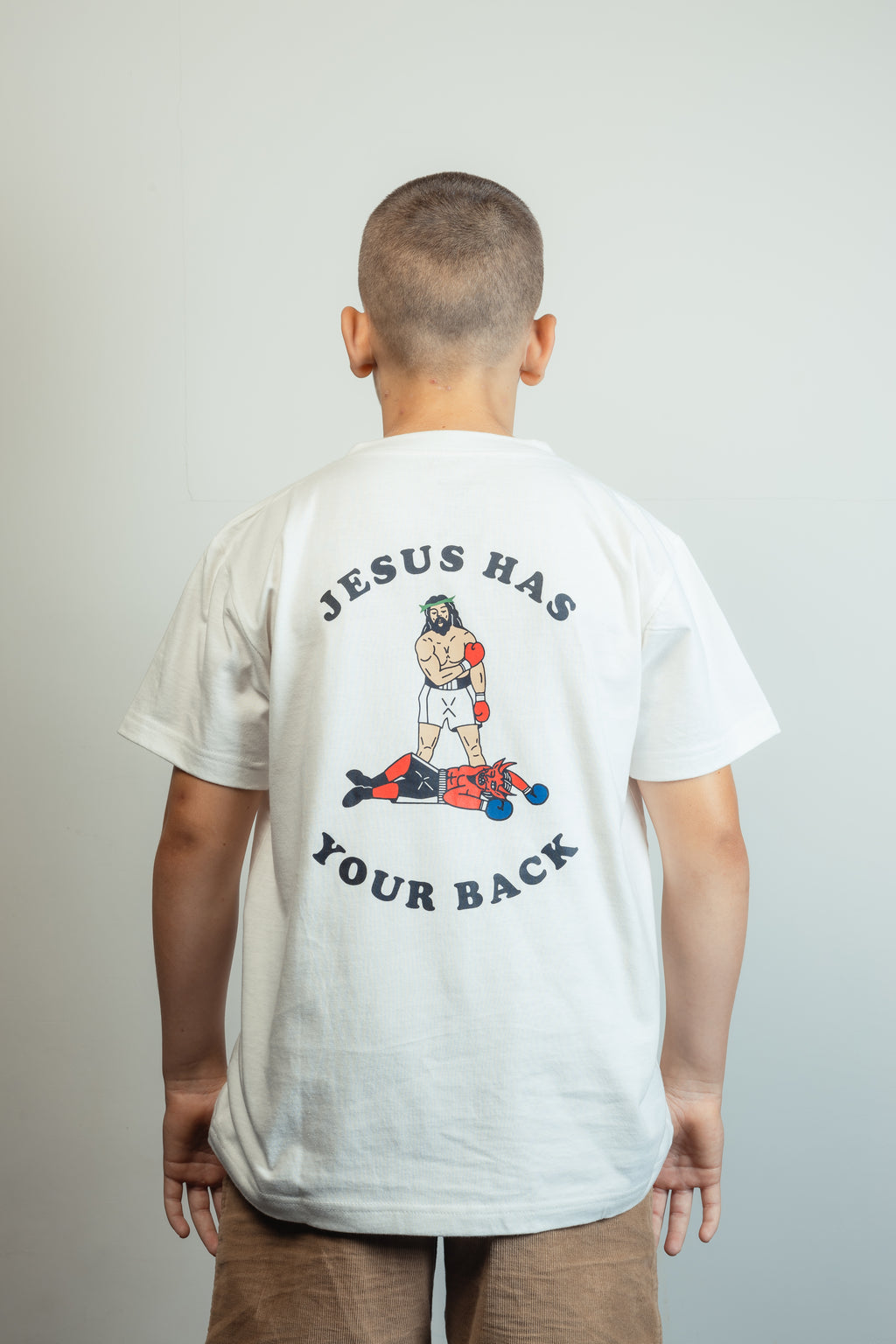 JHYB Kids Boxing Tee - White